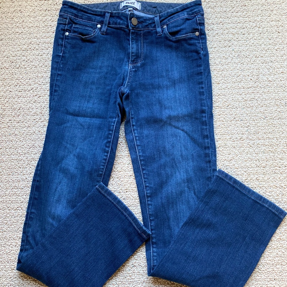 Paige skyline straight dark wash women’s jeans